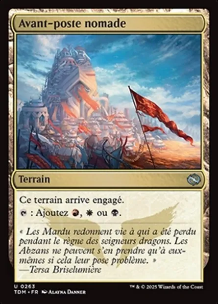 Avant-poste nomade, carte Magic TDM 263 — extension Tarkir: Dragonstorm