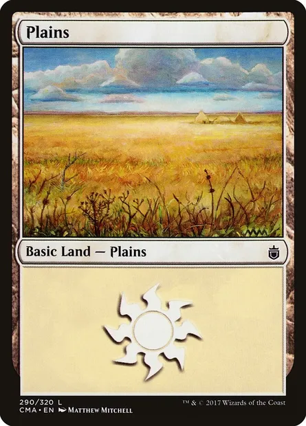 Plaine, carte Magic CMA 290 — extension Commander Anthology