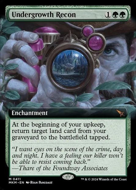 Undergrowth Recon, Magic card MKM 411 — Murders at Karlov Manor set