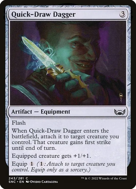 Quick-Draw Dagger, Magic card SNC 243 — Streets of New Capenna set
