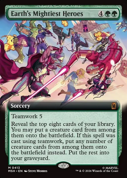 Earth's Mightiest Heroes, Magic card MSH 413 — Marvel Super Heroes set