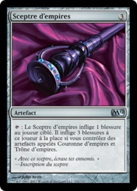 Sceptre d'empires, carte Magic M12 216 — extension Magic 2012