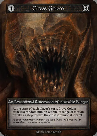 Crave Golem, carte Sorcery BET 301 — extension Beta