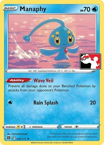 Manaphy, Pokémon card PPS 041-4 — Play! Pokémon Prize Pack Series set
