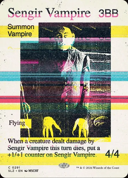 Sengir Vampire, Magic card SLZ 291 — The Zeta Set set