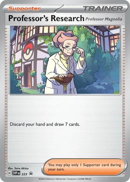 Professor's Research, Pokémon card PR-SV 223 — SVP Black Star Promos set