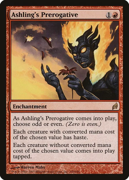 Ashling's Prerogative, Magic card LRW 150 — Lorwyn set