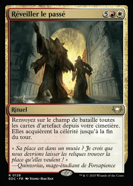 Réveiller le passé, carte Magic EOC 128 — extension Edge of Eternities Commander