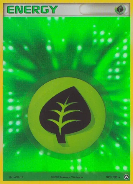 Grass Energy, Pokémon card PK 103 — Power Keepers set