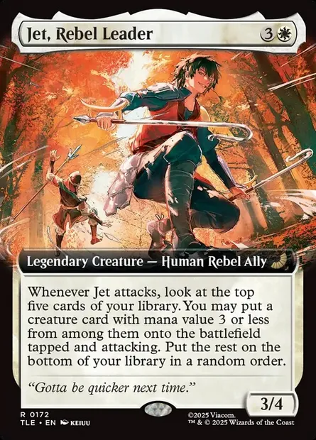 Jet, Rebel Leader, Magic card TLE 172 — Avatar: The Last Airbender Eternal set