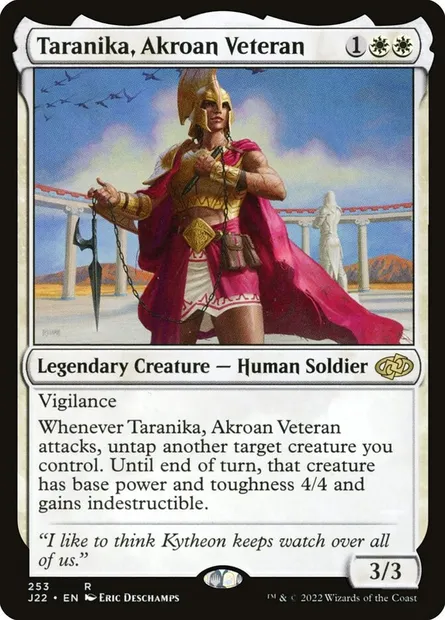 Taranika, Akroan Veteran, Magic card J22 253 — Jumpstart 2022 set