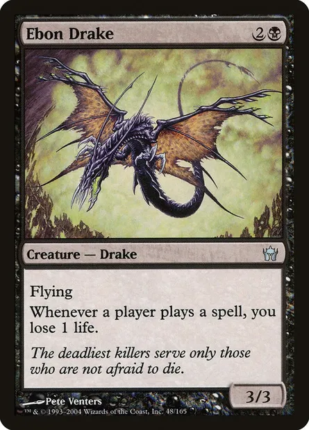 Ebon Drake, Magic card 5DN 48 — Fifth Dawn set