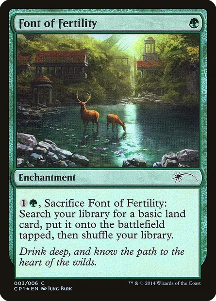 Fontaine de fertilité, carte Magic CP1 3 — extension Magic 2015 Clash Pack