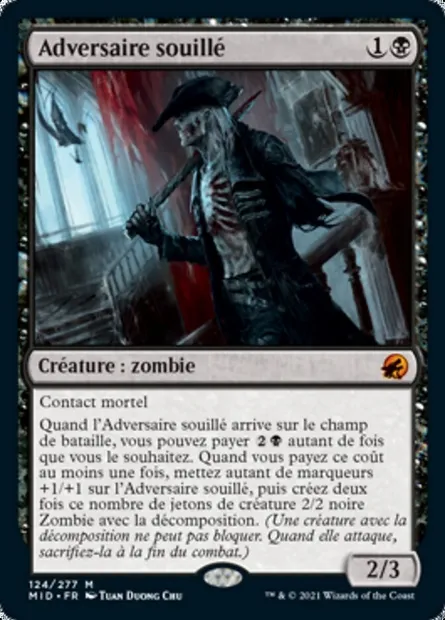 Adversaire souillé, carte Magic MID 124 — extension Innistrad : chasse de minuit