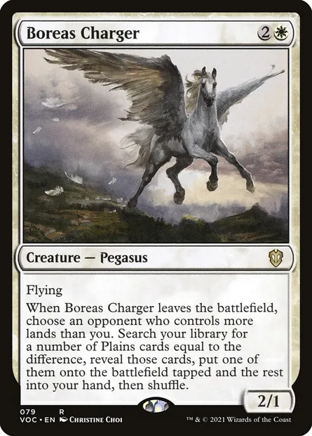 Boreas Charger, Magic card VOC 79 — Crimson Vow Commander set