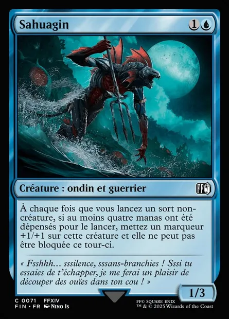 Sahuagin, carte Magic FIN 71 — extension Final Fantasy