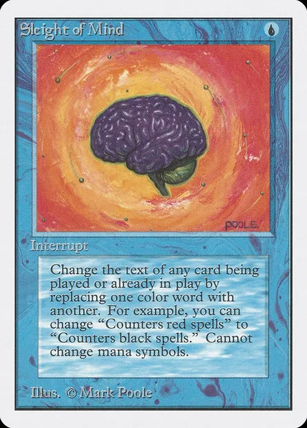 Sleight of Mind, Magic card 2ED 79 — Unlimited Edition set