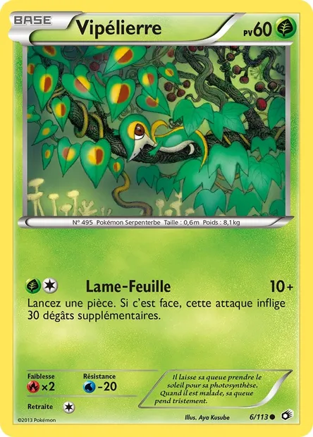 Vipélierre, carte Pokémon LTR 6 — extension Legendary Treasures