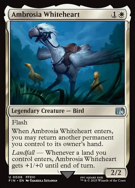 Ambrosia Whiteheart, Magic card FIN 6 — Final Fantasy set