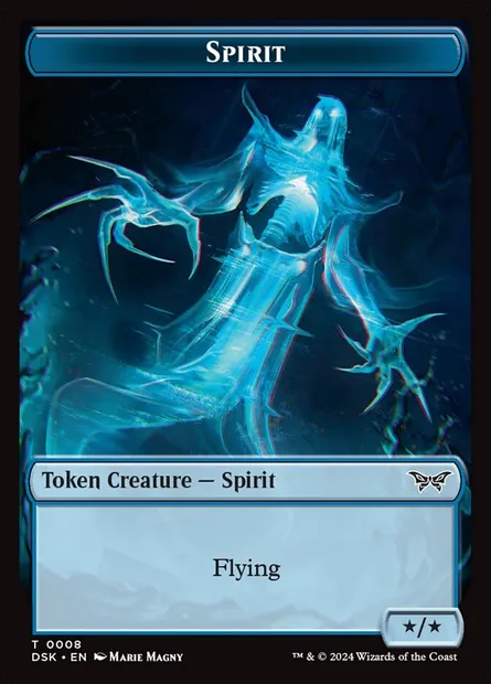 Spirit, carte Magic TDSK 8 — extension Duskmourn: House of Horror Tokens