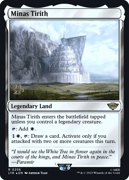 Minas Tirith, Magic card PLTR 256s — Tales of Middle-earth Promos set