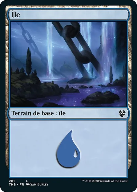 Île, carte Magic THB 281 — extension Theros Beyond Death