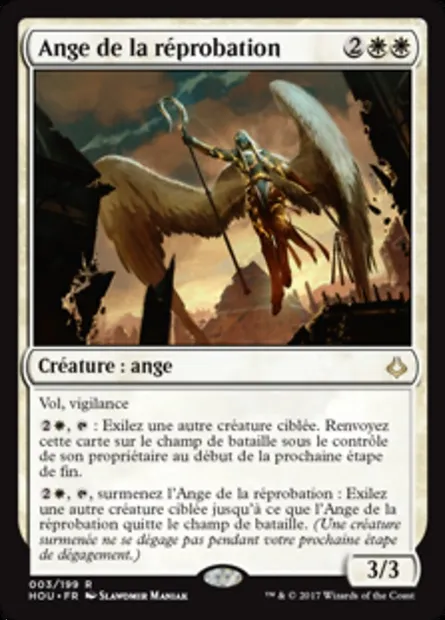 Ange de la réprobation, carte Magic HOU 3 — extension L’âge de la destruction