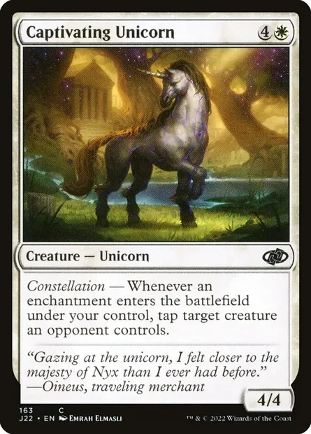 Captivating Unicorn, Magic card J22 163 — Jumpstart 2022 set