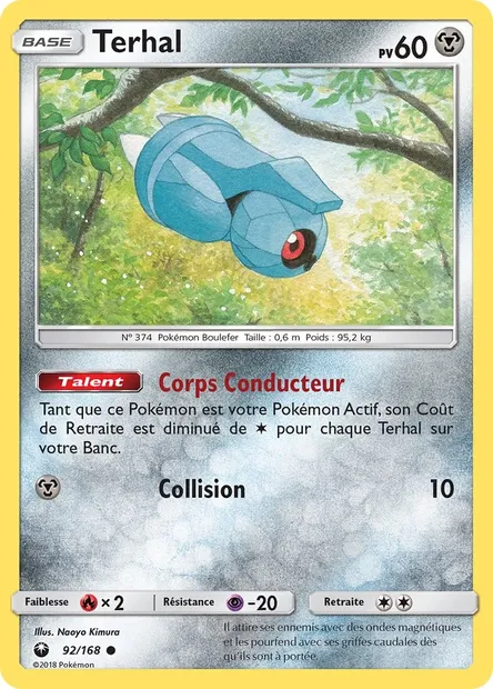 Terhal, carte Pokémon CES 92 — extension Tempête Céleste