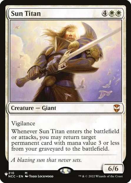 Sun Titan, Magic card PLST NCC-210 — The List set