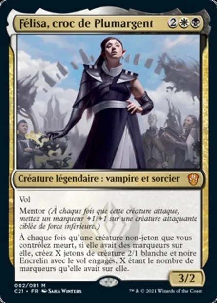 Félisa, croc de Plumargent, carte Magic C21 2 — extension Commander 2021