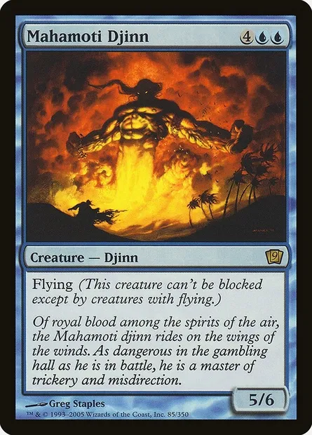 Mahamoti Djinn, Magic card 9ED 85★ — Ninth Edition set