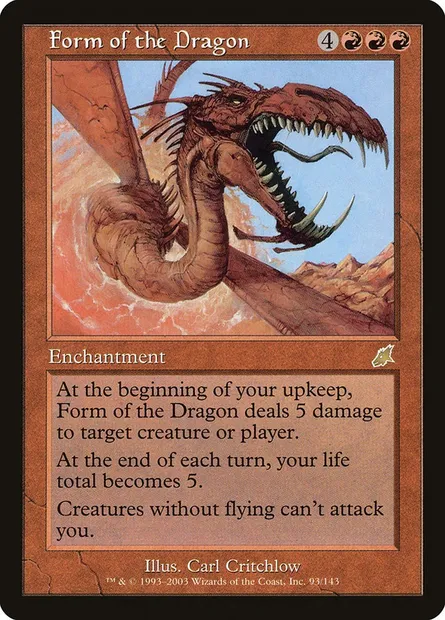 Form of the Dragon, Magic card SCG 93 — Scourge set