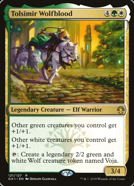 Tolsimir Wolfblood, Magic card GK1 121 — GRN Guild Kit set