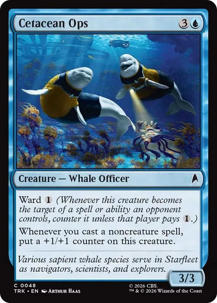Cetacean Ops, Magic card TRK 48 — Star Trek set