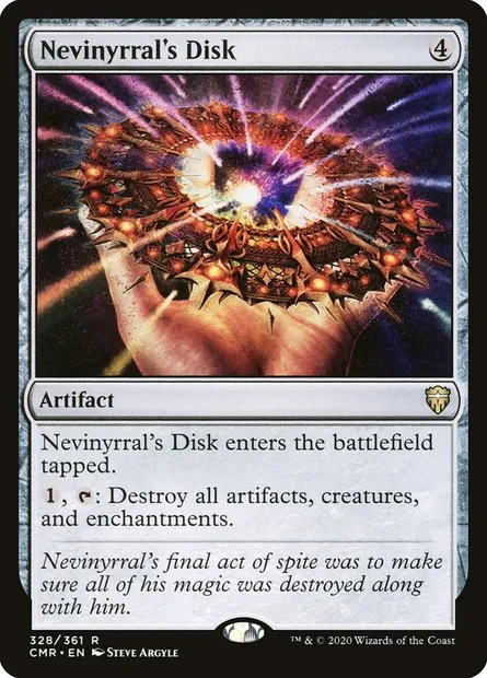 Nevinyrral's Disk, Magic card CMR 328 — Commander Legends set