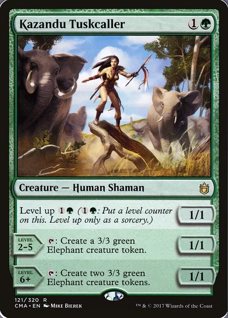 Kazandu Tuskcaller, Magic card CMA 121 — Commander Anthology set