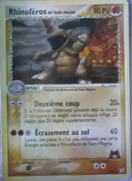 Rhinoféros de Team Magma, carte Pokémon MA 22 — extension EX Team Magma vs Team Aqua