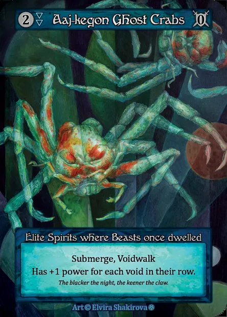 Aaj-kegon Ghost Crabs, carte Sorcery GOT 014 — extension Gothic