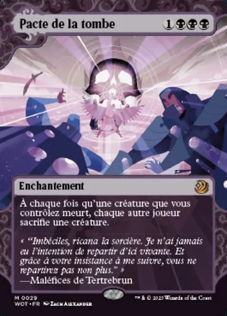 Pacte de la tombe, carte Magic WOT 29 — extension Wilds of Eldraine: Enchanting Tales