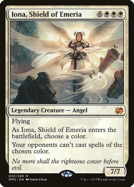 Iona, Shield of Emeria, Magic card MM2 20 — Modern Masters 2015 set