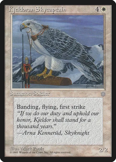 Kjeldoran Skycaptain, Magic card ICE 39 — Ice Age set