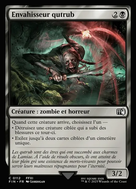 Envahisseur qutrub, carte Magic FIN 112 — extension Final Fantasy
