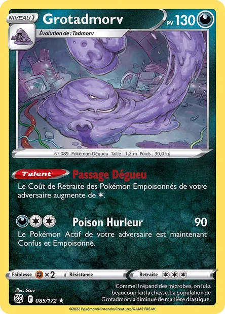 Grotadmorv, carte Pokémon BRS 085 — extension Stars Étincelantes