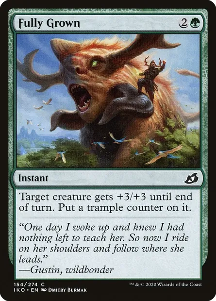 Fully Grown, Magic card IKO 154 — Ikoria: Lair of Behemoths set