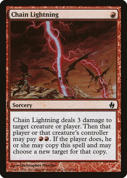 Chain Lightning, Magic card PD2 16 — Premium Deck Series: Fire and Lightning set