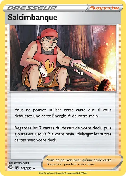 Saltimbanque, carte Pokémon BRS 143 — extension Stars Étincelantes