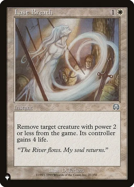 Dernier souffle, carte Magic PLST MMQ-27 — extension The List