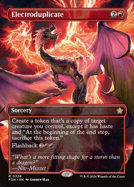 Electroduplicate, Magic card FDN 328 — Foundations set