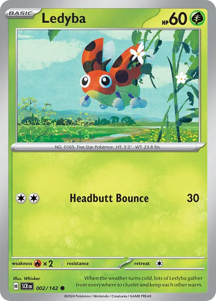 Ledyba, Pokémon card SCR 002 — Stellar Crown set